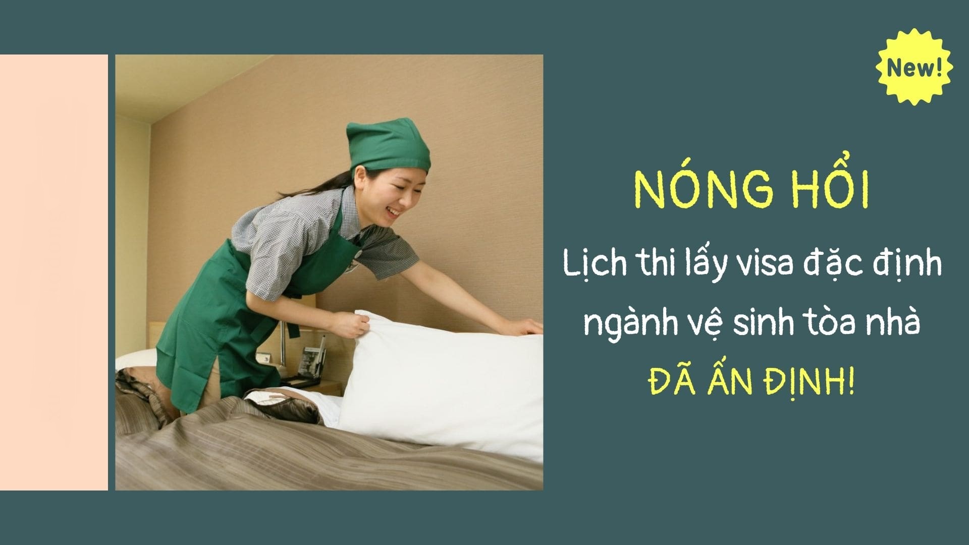 Lịch thi lấy visa đặc định ngành vệ sinh tòa nhà cập nhật MỚI NHẤT 